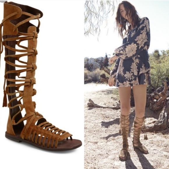 Free People Shoes - Free People Sun Seeker Tall Gladiator Sandal 38